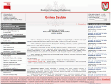 Tablet Screenshot of bip.szubin.pl
